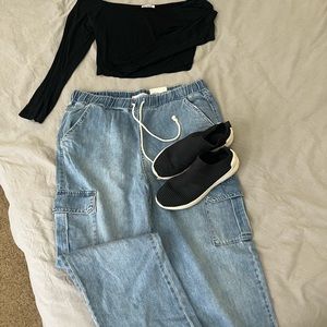 High Rise Jean Jogger